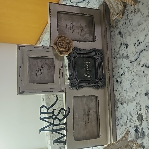 Mr & Mrs Picture Frame country chic decor - Picture 1 of 8